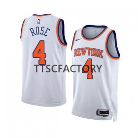 NBA New York Knicks Trikot Derrick Rose 4 Nike 2022-23 Association Edition Weiß Swingman - Herren
